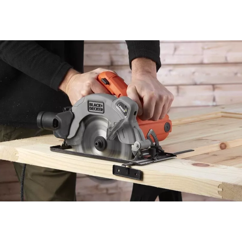 Black & Decker CS1250L-QS 1250W 190mm Diskinis pjūklas su lazeriniu kreiptuvu