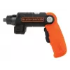 Black & Decker BDCSFL20C-QW 3.6V belaidis atsuktuvas su žibintuvėliu, juoda/oranžinė