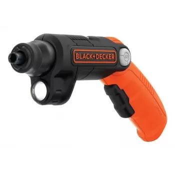 Black & Decker BDCSFL20C-QW 3.6V belaidis atsuktuvas su žibintuvėliu, juoda/oranžinė