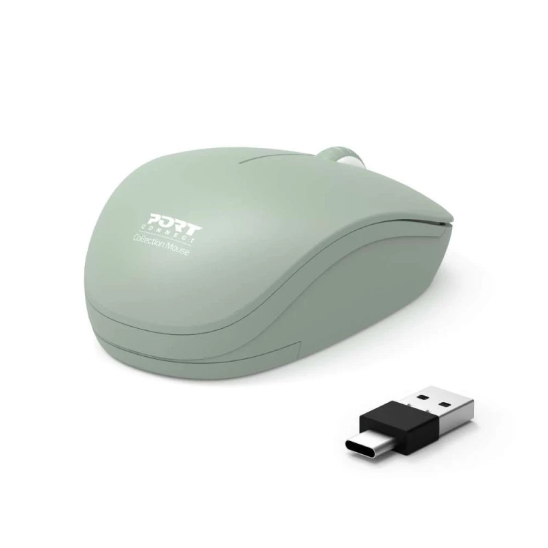 PORT DESIGNS PORT CONNECT Mouse Collection II Wireless 2.4 GHz Olive Green
