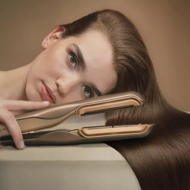 Cecotec Air Straightener AirLisse 2in1 ForceDry Champagne 1000W Ceramic Beige