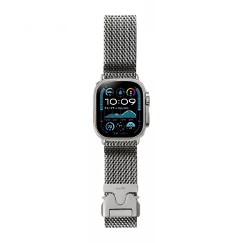 LAUT SATURN LOOP Titanium Woven Mesh Band, skirtas Apple Watch