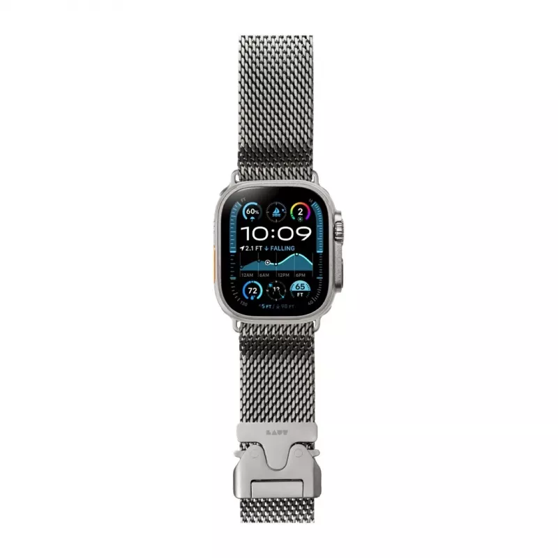 LAUT SATURN LOOP Titanium Woven Mesh Band, skirtas Apple Watch