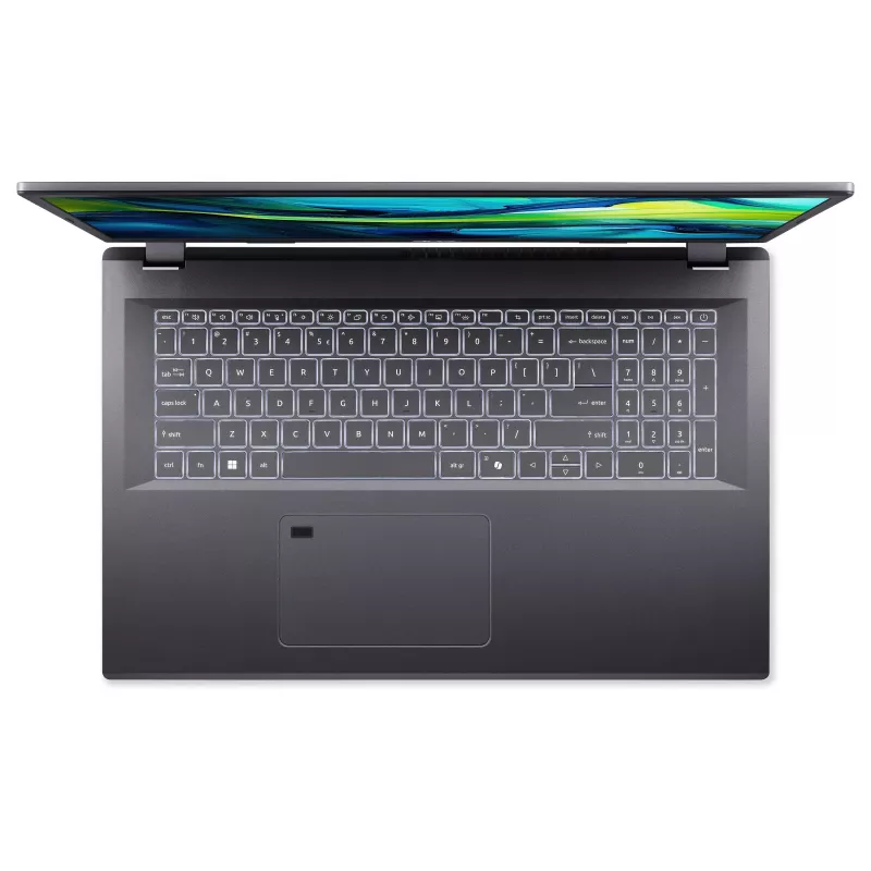 Acer Aspire 17 A17-51M-70UX nešiojamas kompiuteris - Intel Core 7 150U, 16GB RAM, 512GB SSD, 17,3 inch Full HD ekranas, Windows 11 Home, pilka