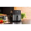 Cecotec Cecofry Full InoxBlack 5500 Pro Karšto oro gruzdintuvė, 1700 W, 5,5 L, juoda/nerūdijantis plienas