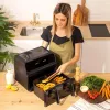 Cecotec Double Hot Air Fryer Cecofry Advance 9000 Window 2200 W 9 L Black