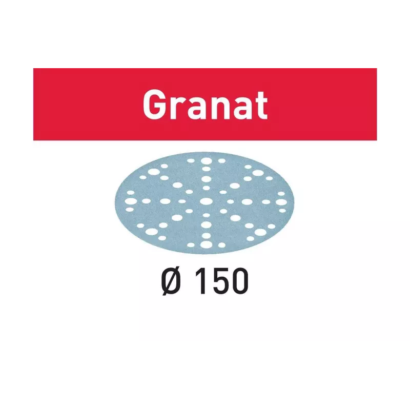 Festool Granat STF D150/48 P80 StickFix šlifavimo diskai, 50 vnt. pakuotė