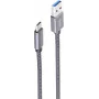 ShiverPeaks BS13-38150 USB 3.2 Gen 2 laidas, USB-A į USB-C, 1,5 m, pilka