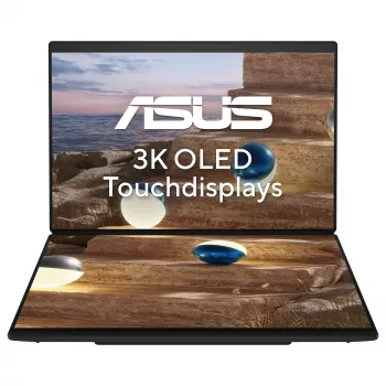 ASUS Zenbook Duo 14 UX8407AA-SN469X Intel Core Ultra 9 185H 32GB 1TB SSD Windows 11 Pro Touch 14 inch OLED 2.8K nešiojamas kompiuteris