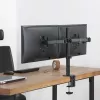 Maclean MC-884 Vieno monitoriaus stalinis laikiklis 17-32 inch ekranams, juodas, dujinė spyruoklė, USB 3.0