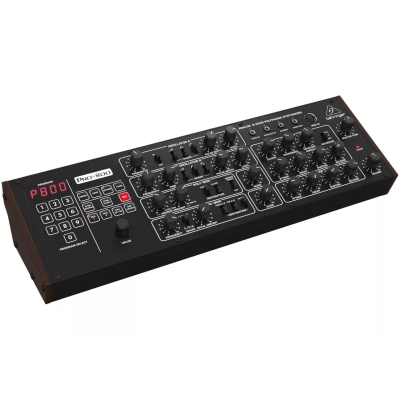 Behringer PRO-800 Analoginis sintezatorius - 8 balsų stalinis modulis su 16 VCO, arpedžiatoriumi ir Poly Chain