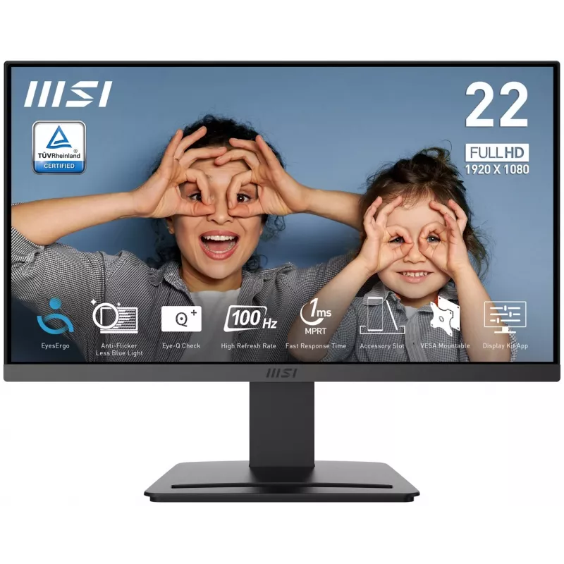 MSI PRO MP223 E2 21.45 inch VA Full HD 100Hz Monitor Black