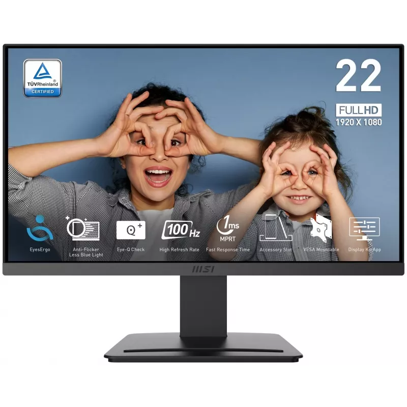 MSI PRO MP223 E2 21.45 inch VA Full HD 100Hz Monitor Black