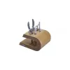 ARTELEGNO 5 dalių manikiūro įrankių rinkinys - nerūdijantis plienas, juodas PU odos dėklas