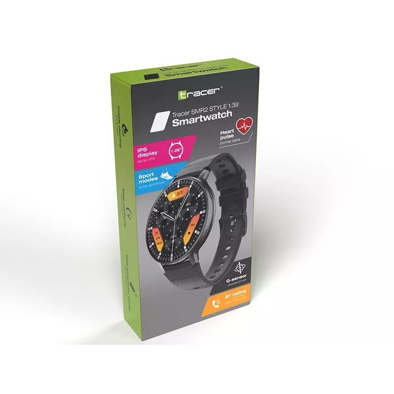 TRACER Smartwatch SMR2 Style 1.39in AMOLED Juoda