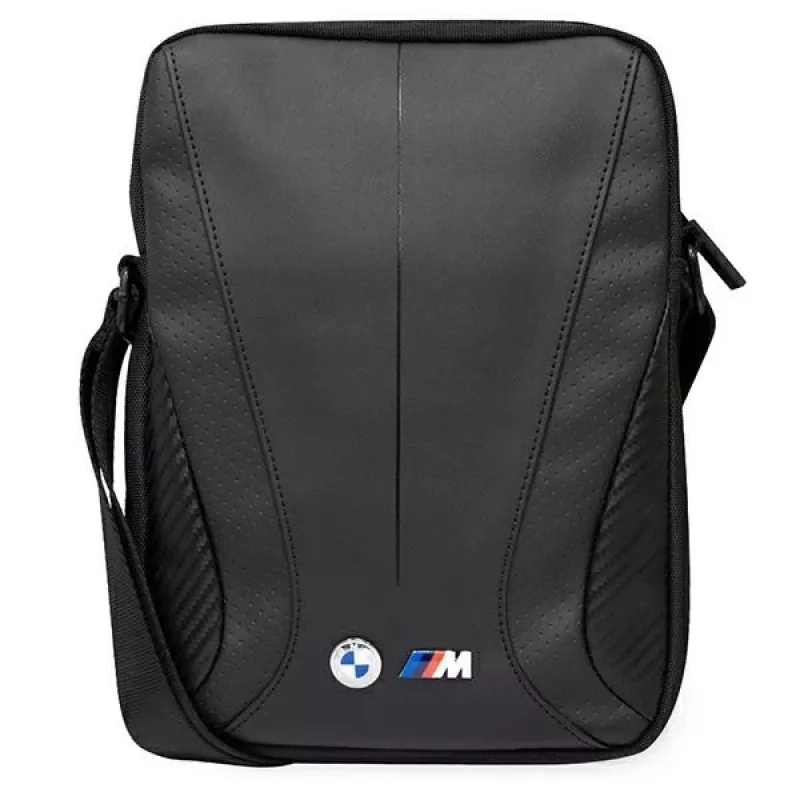 BMW Carbon Tricolour Tablet Bag 10 inch Black