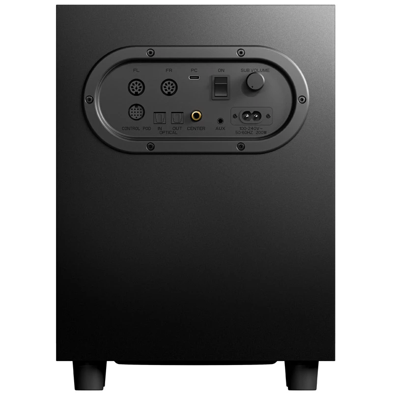SteelSeries Arena 9 5.1 kanalų garsiakalbių sistema su belaidžiu žemųjų dažnių garsiakalbiu, Bluetooth 5.0, RGB apšvietimu, juoda