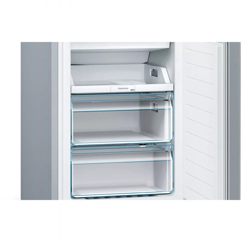 Bosch KGN36NLEA Serie 2 Šaldytuvas-Šaldiklis, Nerūdijančio plieno išvaizda, 308 L bendras naudingasis tūris, Energijos klasė E