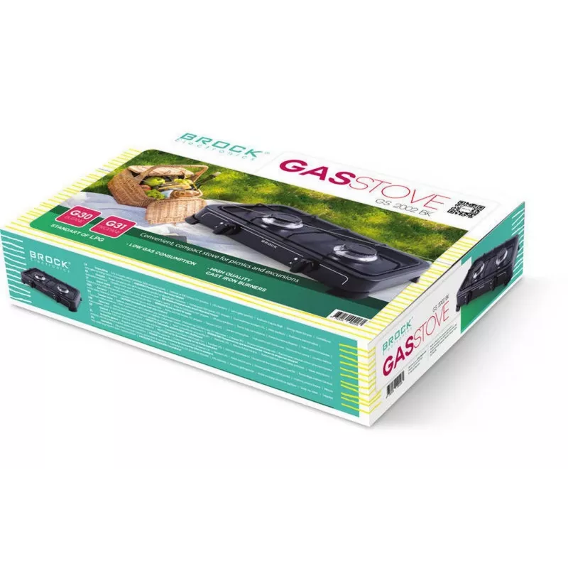 Brock GS 2002 BK Portable Gas Stove - Black