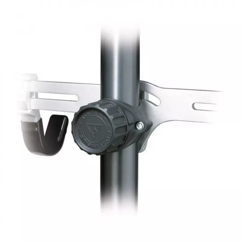 Topeak Dual-Touch Floor-to-Ceiling Bike Stand for 2 Bikes, Black/Silver