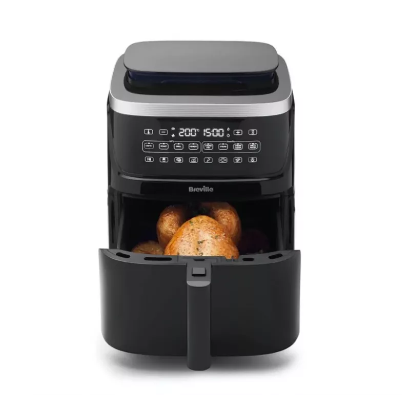 Breville VDF133X Oil-Free Steam Fryer, 7L, 1700W, Black/Silver