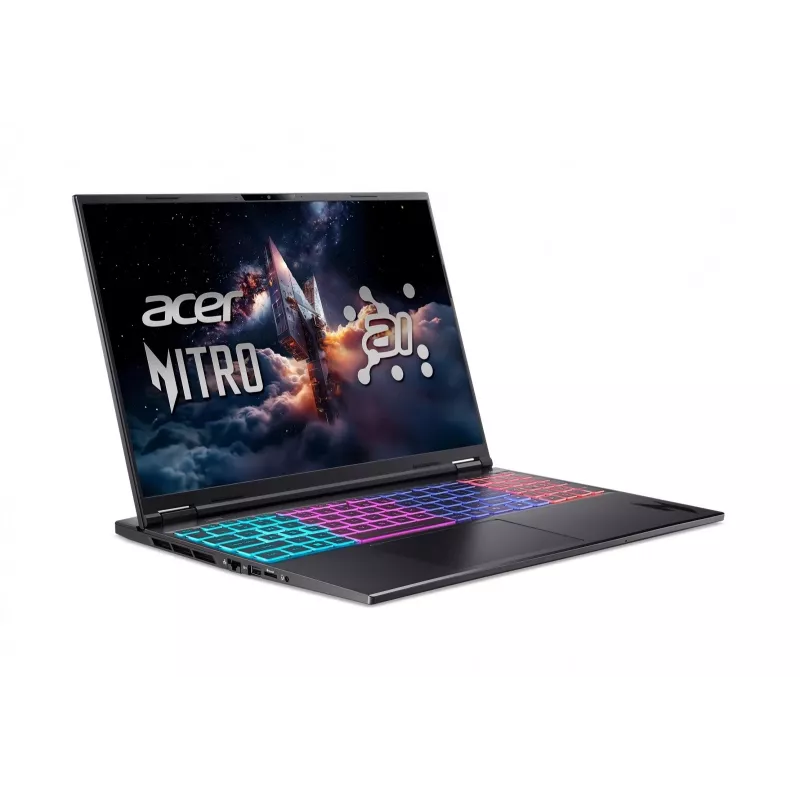 Acer Nitro 16S AI žaidimų nešiojamas kompiuteris - AMD Ryzen AI 7 350, 16GB DDR5, 1TB SSD, RTX 5070 Ti, 16 inch QHD 165Hz, Windows 11 Home