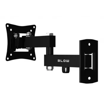 BLOW TV sieninis laikiklis 10-27 inch juodas fiksuotas 15kg VESA 75x75 100x100
