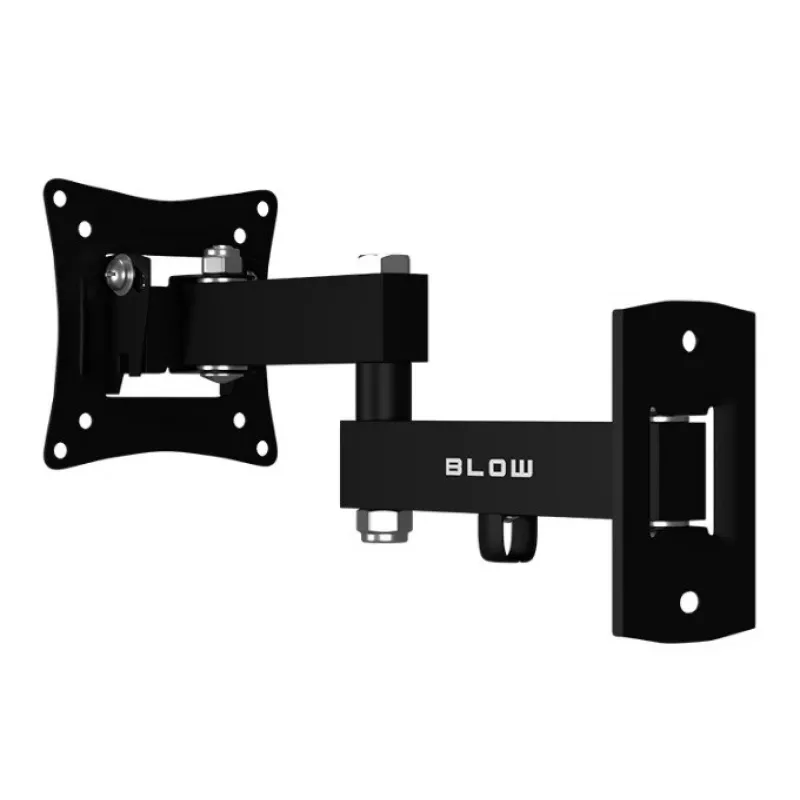 BLOW TV sieninis laikiklis 10-27 inch juodas fiksuotas 15kg VESA 75x75 100x100