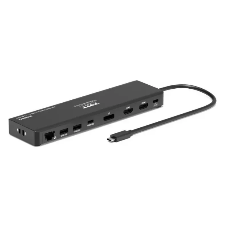 PORT Designs USB-C Docking Station 4K Pro V2, 100W PD, Juoda
