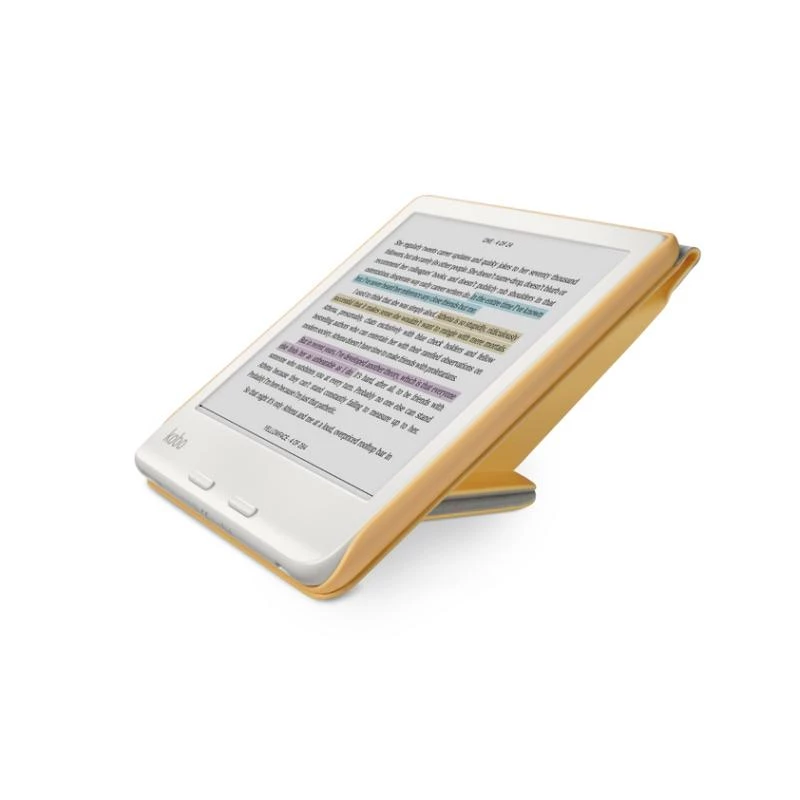 Kobo SleepCover, skirta Libra 2 – Dėklas su užmigdymo/pažadinimo funkcija – Geltona
