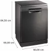 Bosch SMS4ENC06E Laisvai pastatoma indaplovė, 13 komplektų, 44 dB, sidabrinė Inox