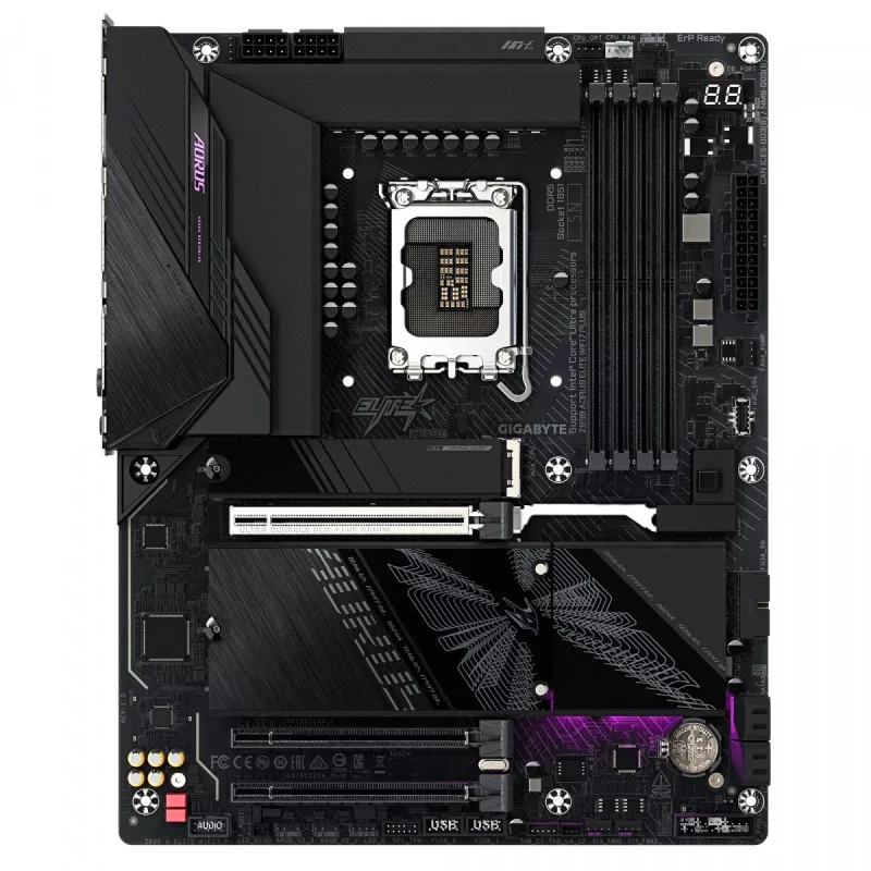 GIGABYTE Z890 AORUS ELITE WIFI7 PLUS pagrindinė plokštė LGA1851 DDR5 ATX