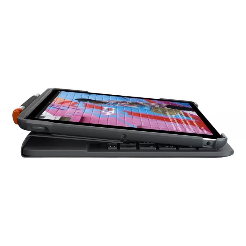 Logitech Slim Folio klaviatūros dėklas, skirtas iPad 10,2 colių (7, 8, 9 kartos) - Graphite - QWERTY JK anglų