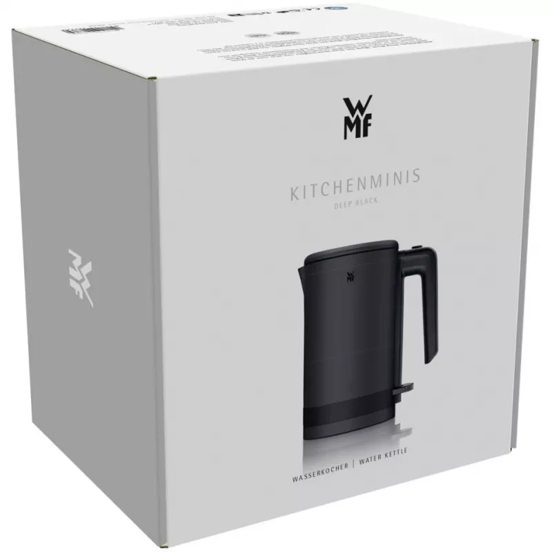 WMF KÜCHENminis Elektrinis virdulys 0,8 L, 1800 W, Nerūdijantis plienas, Juodas