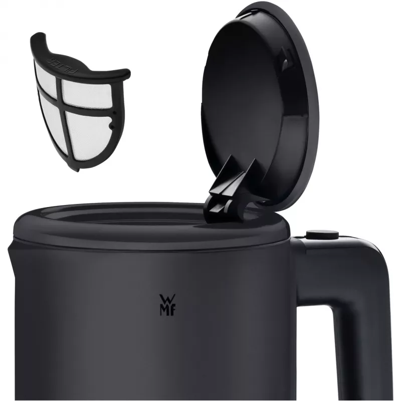 WMF KÜCHENminis Elektrinis virdulys 0,8 L, 1800 W, Nerūdijantis plienas, Juodas