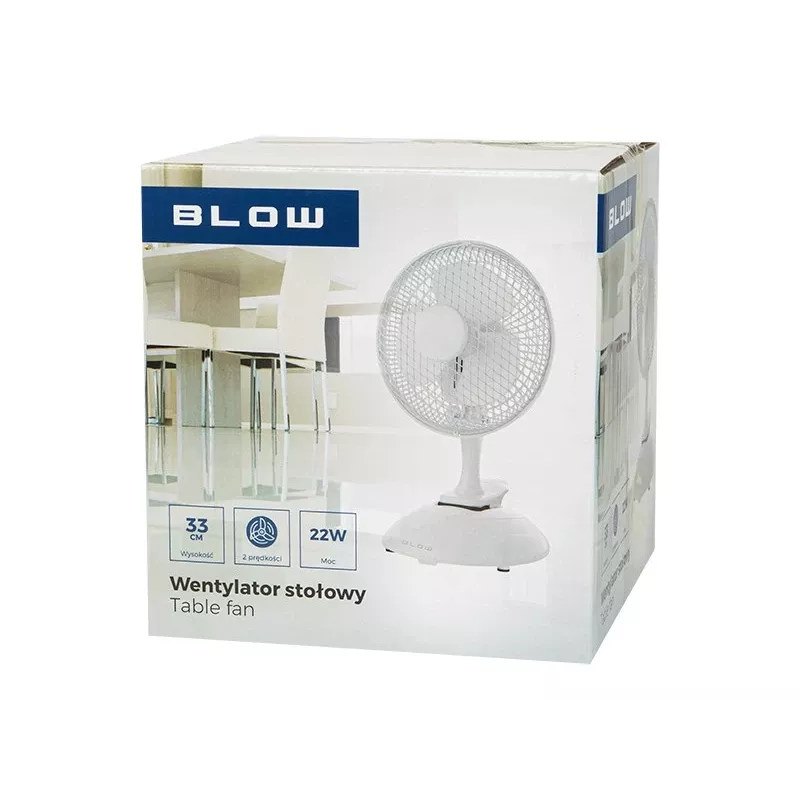 BLOW Stalinis ventiliatorius 6 colių / 15cm 2in1 segtuko ventiliatorius 25W juodas