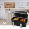 Nedis KAAF320BK Karšto oro gruzdintuvė su dviem krepšeliais 8,4 L 2600 W Skaitmeninis jutiklinis ekranas Juoda