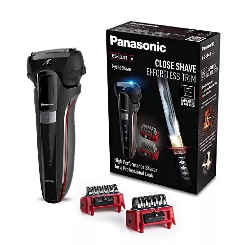 Panasonic ES-LL41-K503 šlapias ir sausas elektrinis skustuvas, 3 peiliukų folija, ličio jonų, 50 min veikimo laikas, juodas