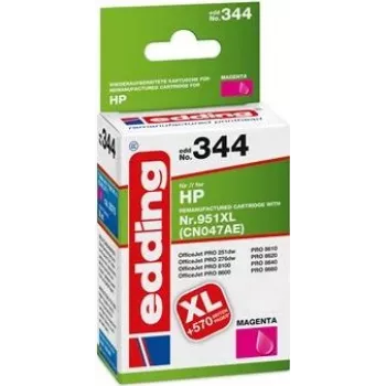EDDING EDD-344 Magenta kasečių rašalas, suderinamas su HP 951XL CN047AE