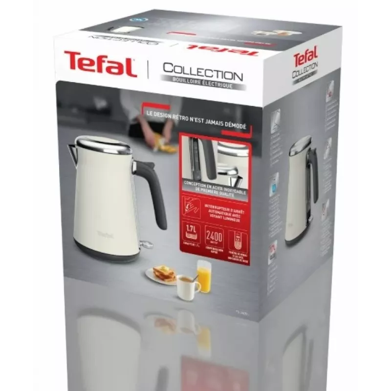 Tefal Loft Collection KI666AE0 Elektrinis virdulys 1.7 L 2400 W Ivory