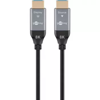 Goobay 76274 Active Optical HDMI Cable (AOC) 8K/60Hz 48 Gbit/s 10m Black/Grey