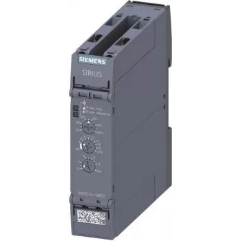 Siemens 3UG5514-1BR20 Analoginis stebėjimo relė fazės dingimui, fazių sekai, asimetrijai, per žemai įtampai, per aukštai įtampai, 160-690 V AC, 2 CO kontaktai, montavimui ant DIN bėgelio