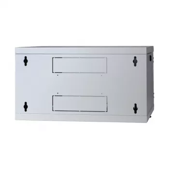 EFB Elektronik 1-dalis tinklo spinta, montuojama ant sienos, šviesiai pilka RAL 7035, 9U, 19 colių