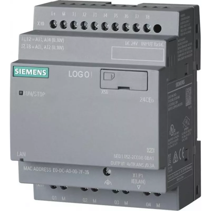 Siemens LOGO! 24 CEo Logic Module 6ED1052-2CC08-0BA2
