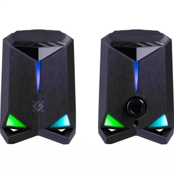 Defender Rocket 2.0 PC garsiakalbiai 6W LED USB juodi