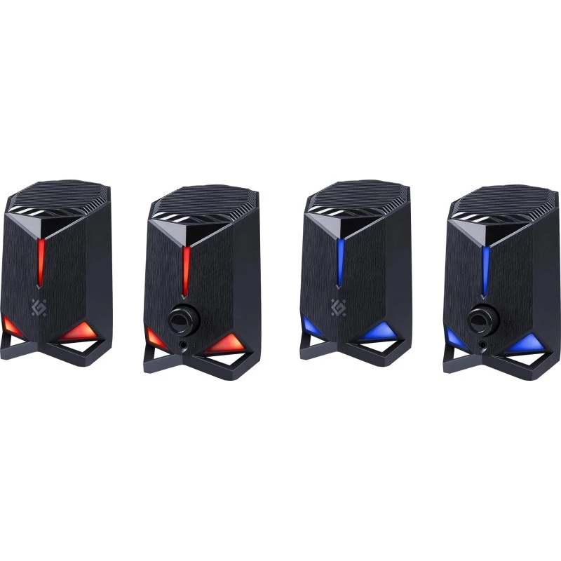 Defender Rocket 2.0 PC garsiakalbiai 6W LED USB juodi
