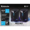 Defender Rocket 2.0 PC garsiakalbiai 6W LED USB juodi