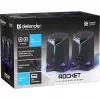 Defender Rocket 2.0 PC garsiakalbiai 6W LED USB juodi