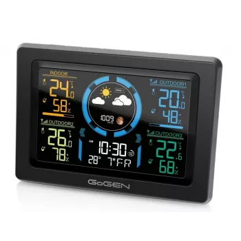 GoGEN ME 3397 B Weather Station with Outdoor Sensor, Black