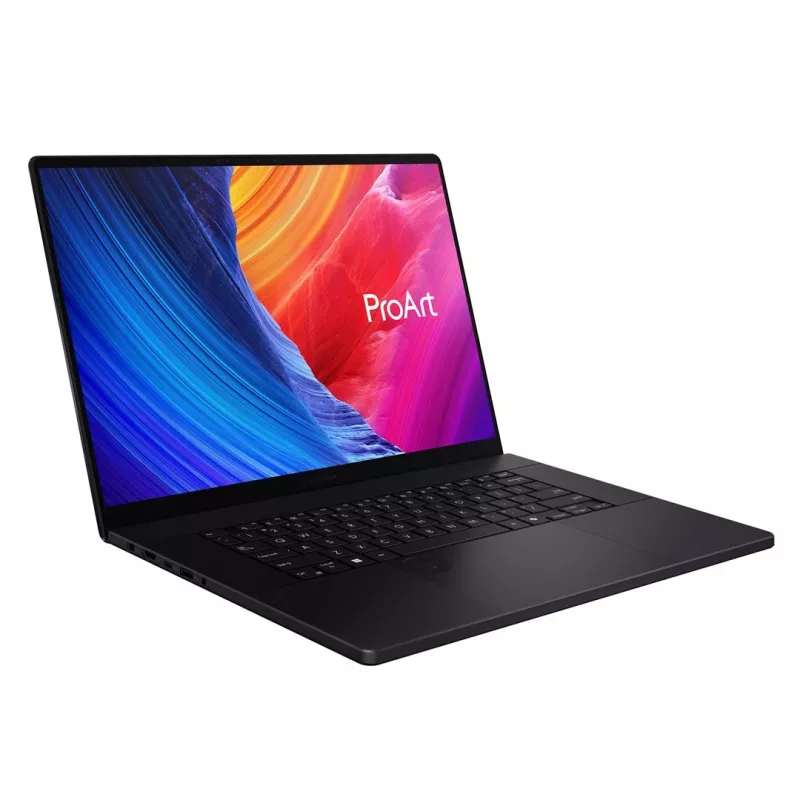 ASUS ProArt P16 H7606WM-SR122X - 16 inch 3K OLED Touch nešiojamas kompiuteris - AMD Ryzen AI 9 HX 370 - 32GB LPDDR5X - 1TB SSD - NVIDIA GeForce RTX 5060 - Windows 11 Pro - Nano Black